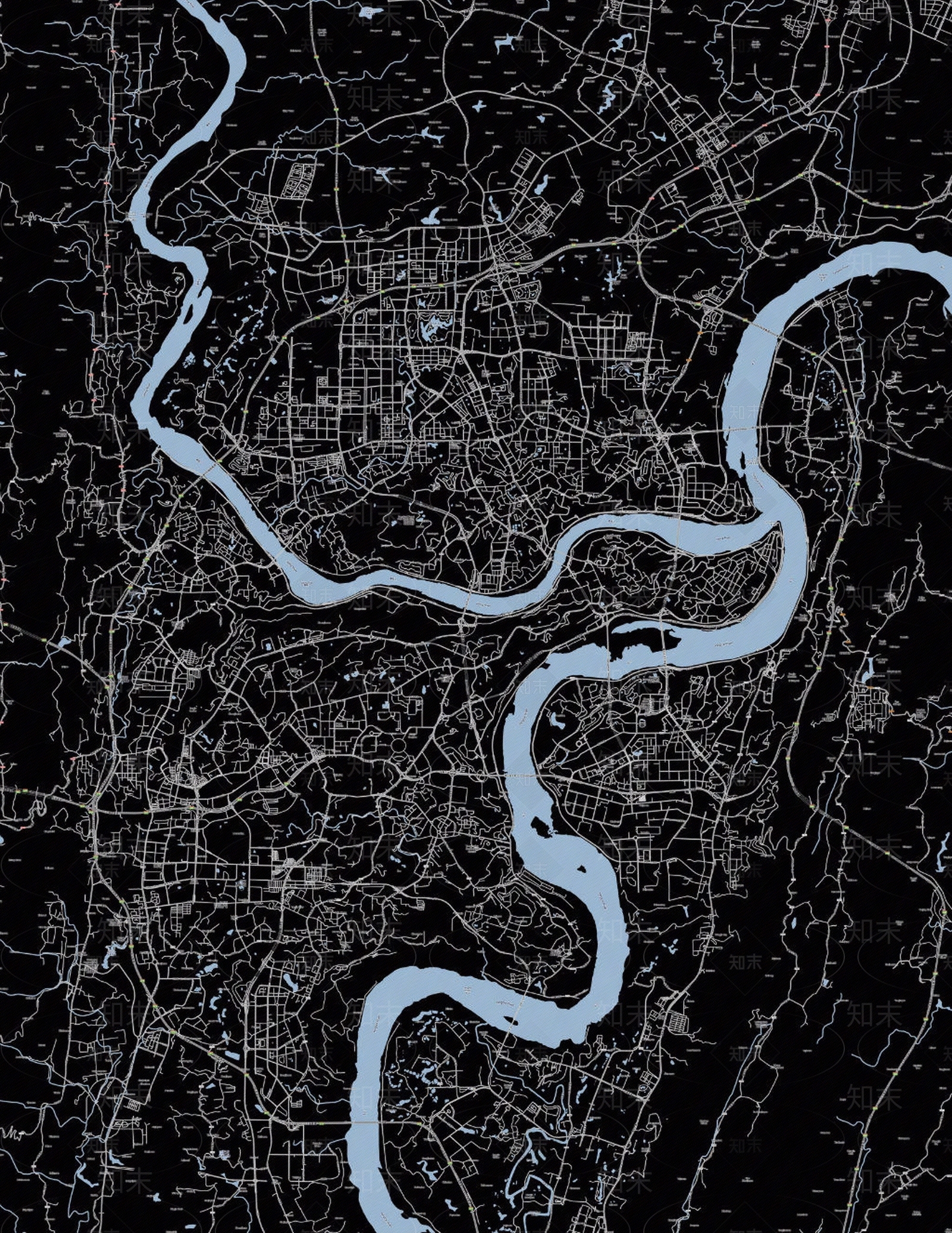 免抠城市重庆道路肌理底图psd贴图下载【ID:1161927083】