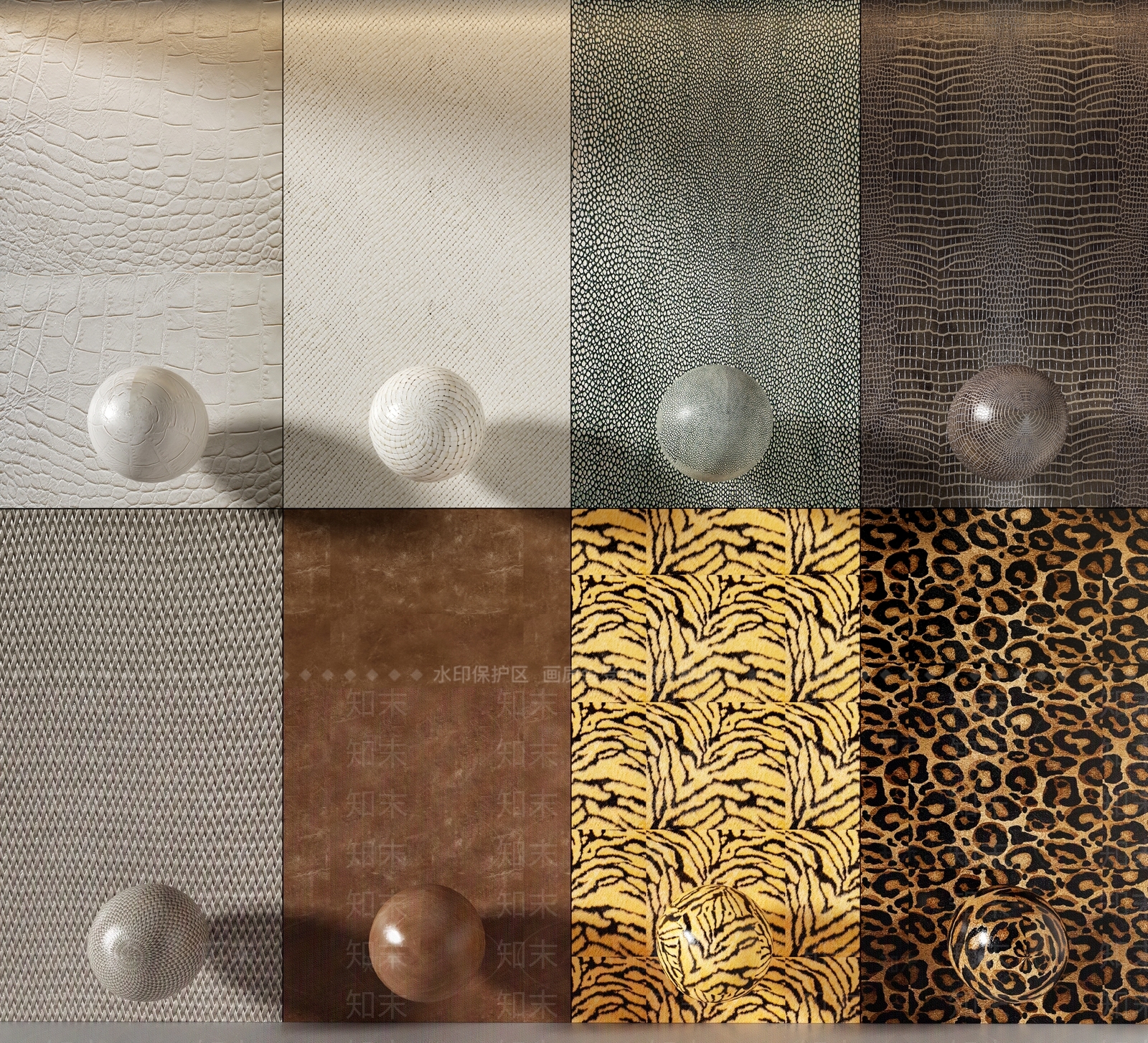 现代皮革软包3D模型下载【ID:1161927159】