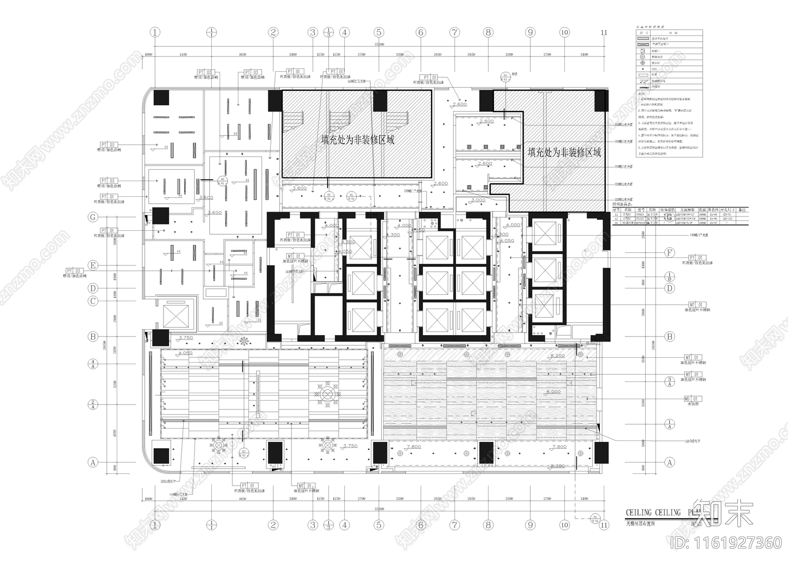 1130㎡售楼处cad施工图下载【ID:1161927360】