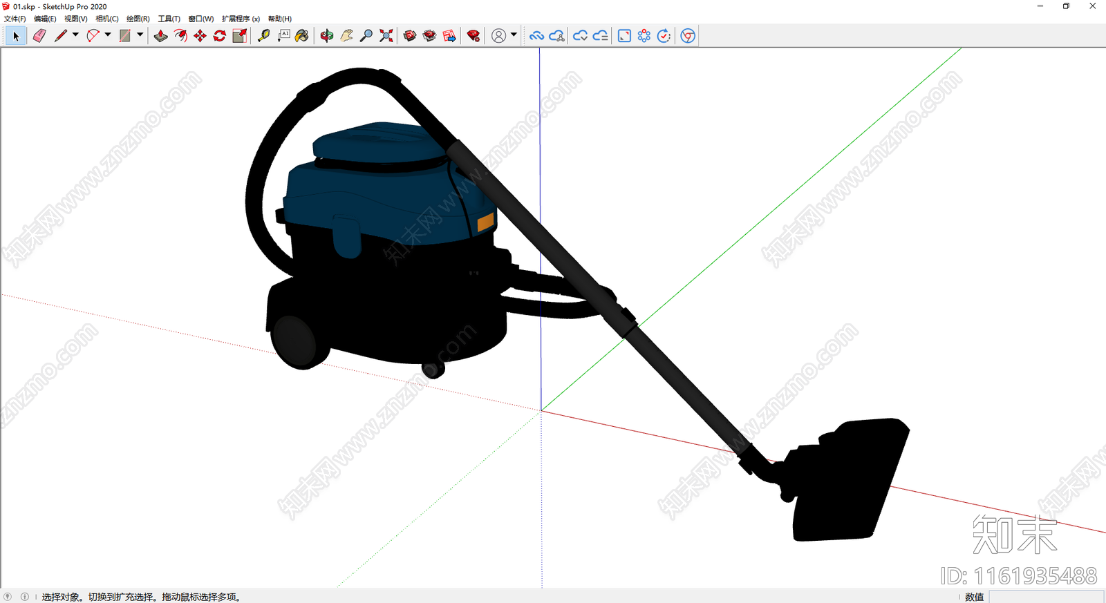 吸尘器SU模型下载【ID:1161935488】