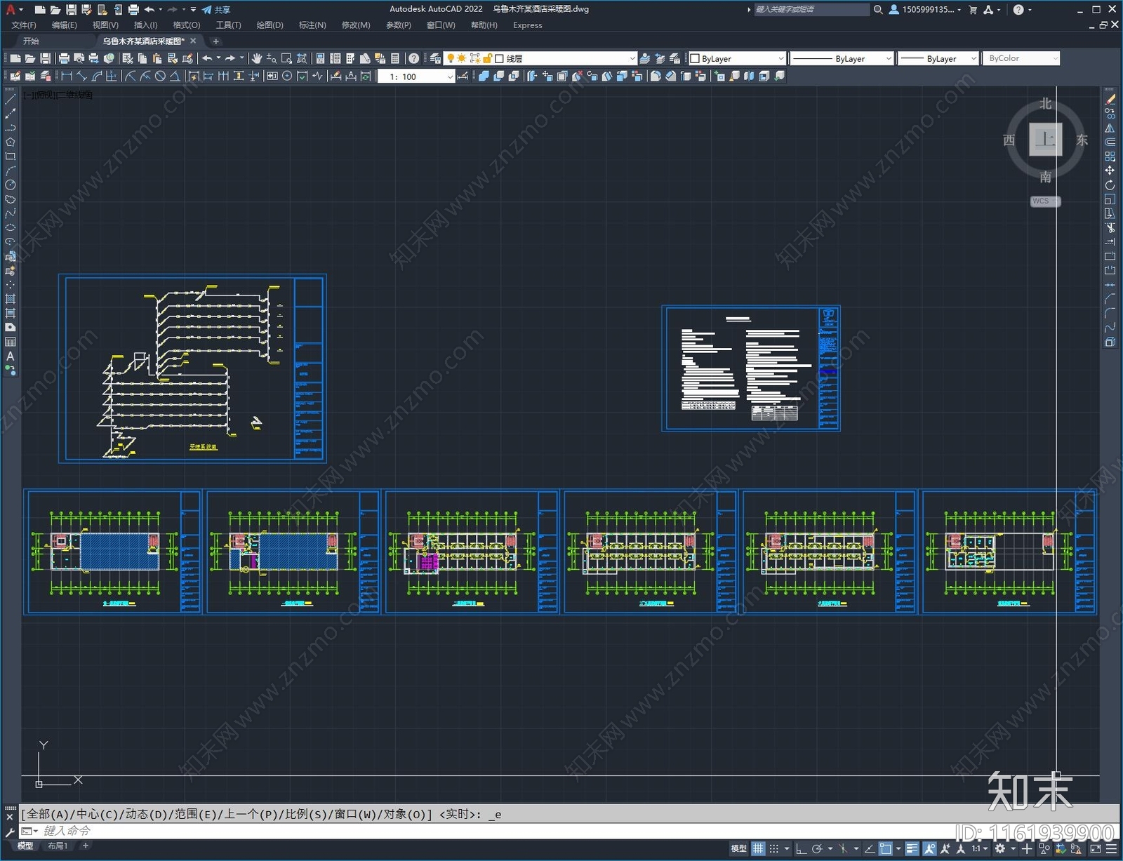 乌鲁木齐某酒店采暖图施工图下载【ID:1161939900】