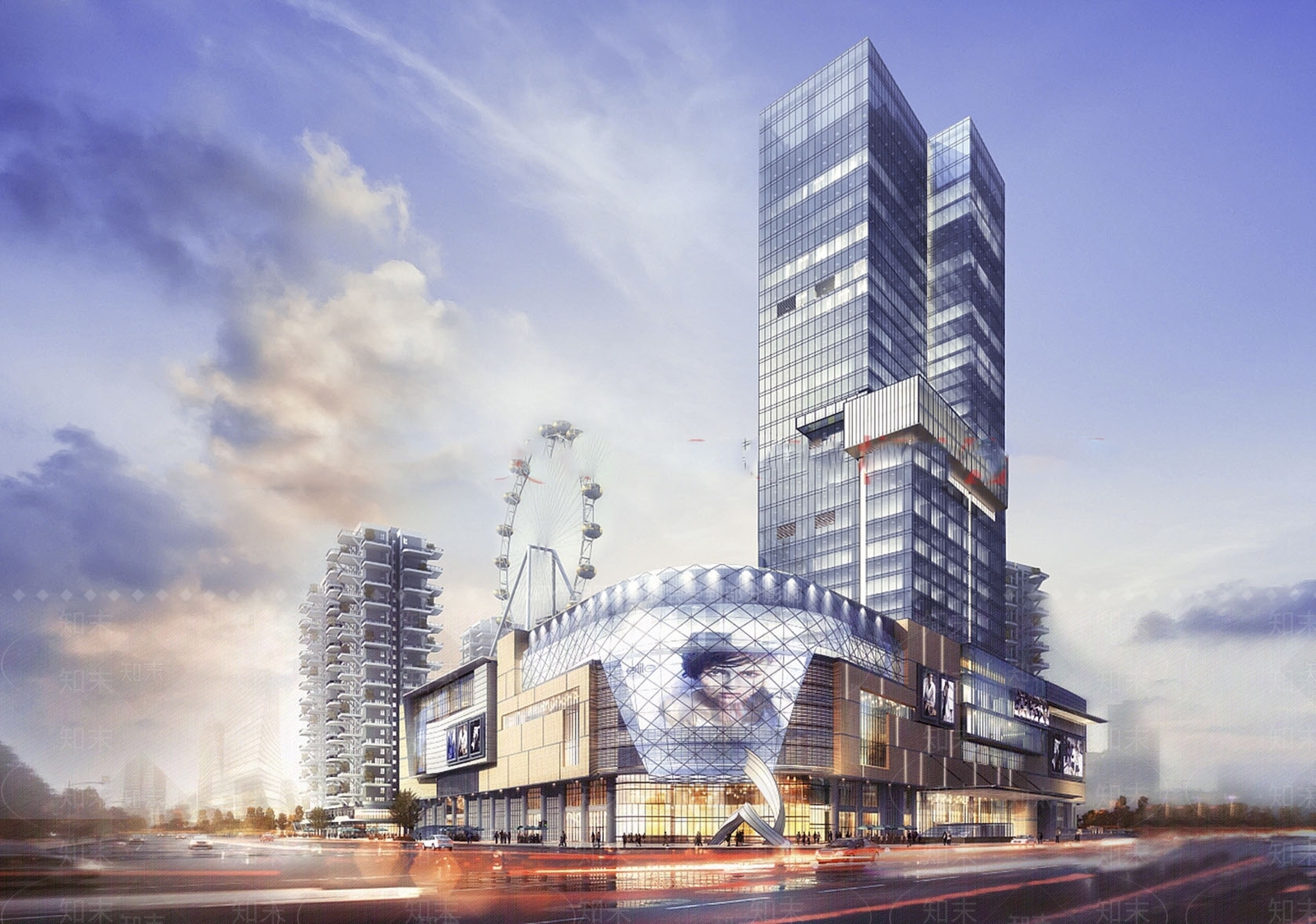 商场建筑SU模型下载【ID:1161947942】