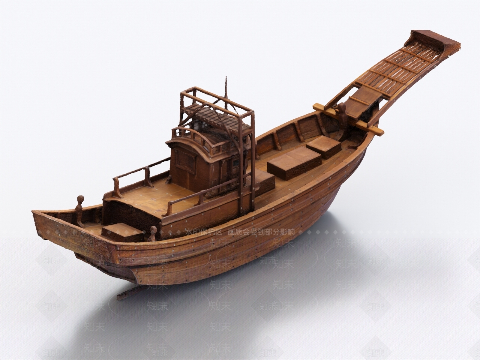 现代木船3D模型下载【ID:1161950588】