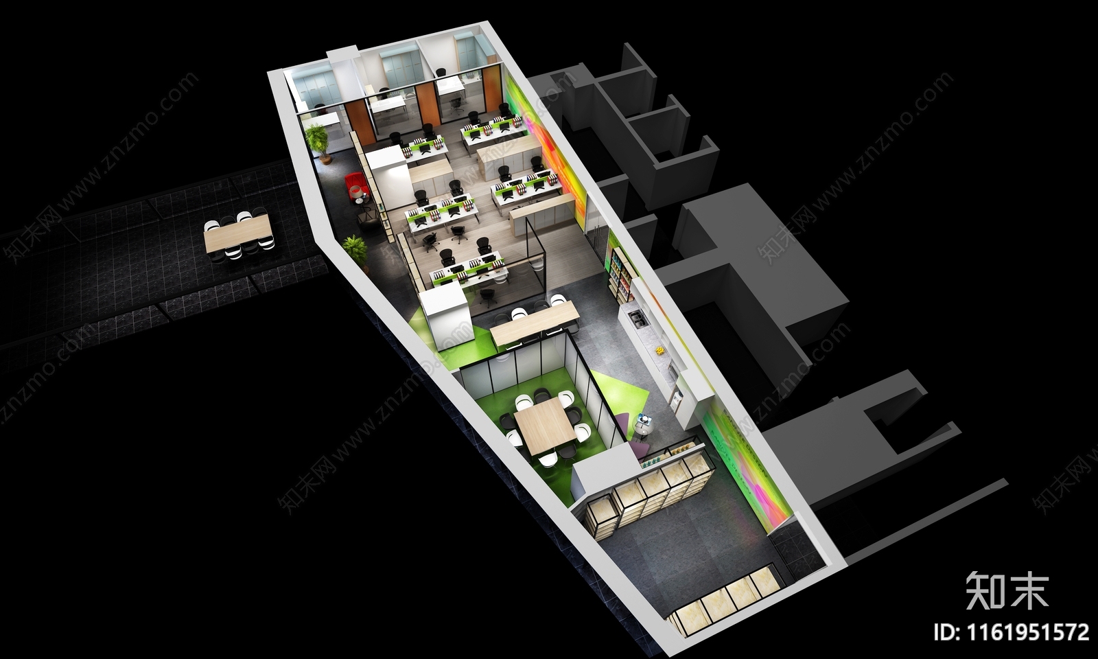 现代办公室3D模型下载【ID:1161951572】