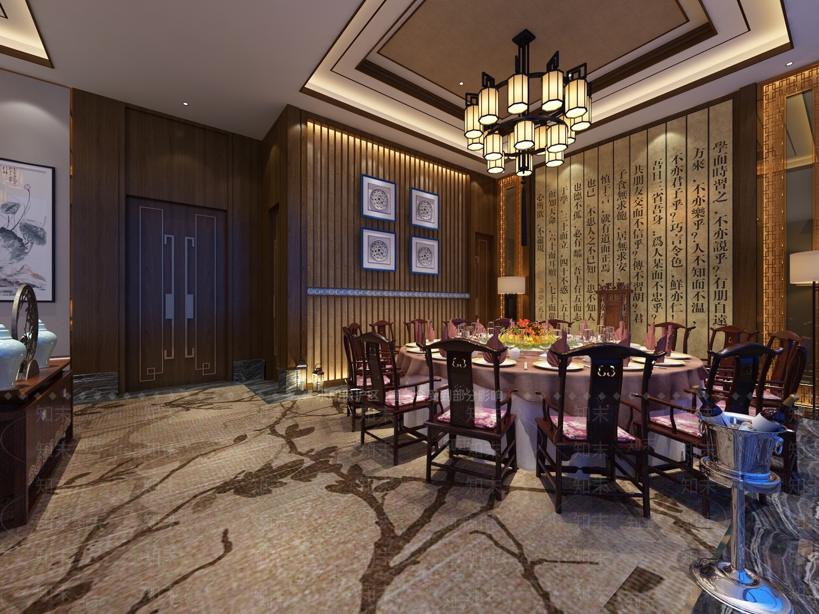 酒店中包间23D模型下载【ID:1161956661】