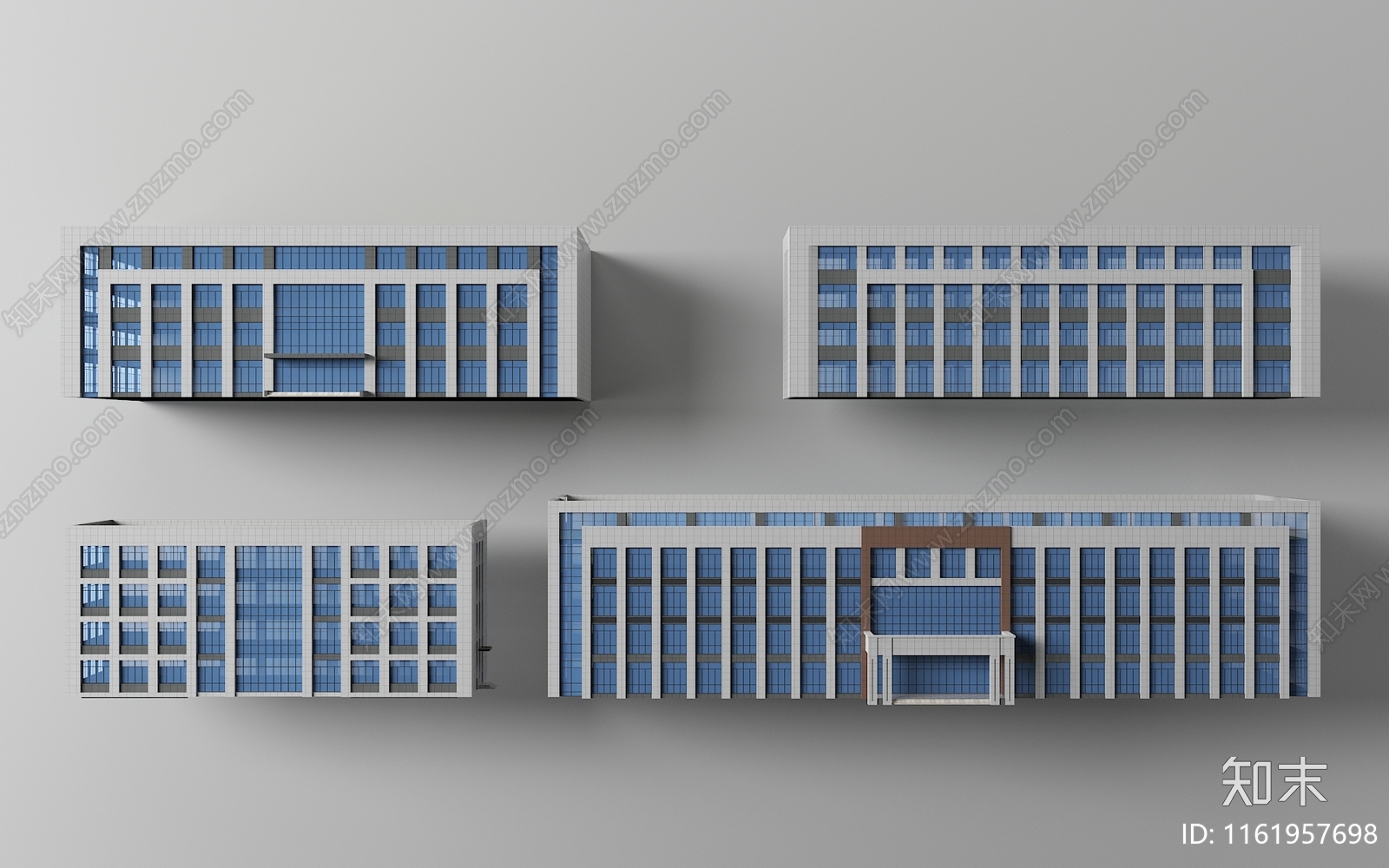 现代办公楼3D模型下载【ID:1161957698】