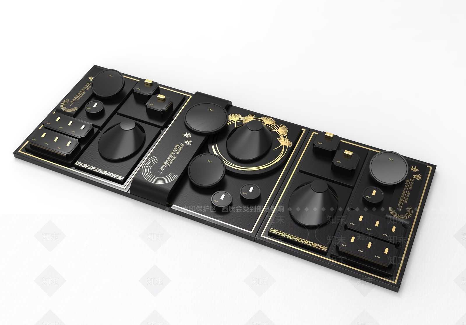 中式婚庆住珠宝展示道具设计3D模型下载【ID:1161960539】