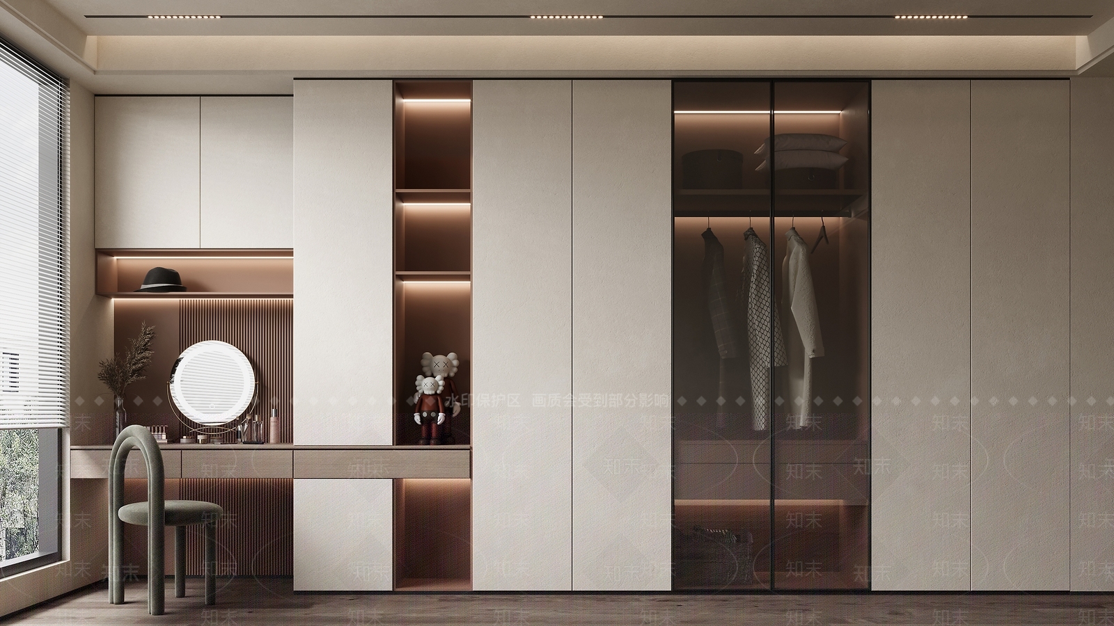 衣帽间SU模型下载【ID:1161960637】