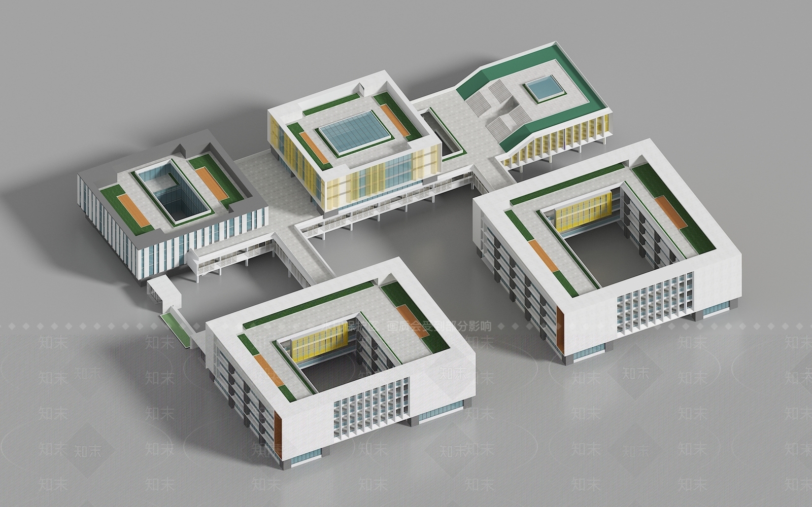 现代办公楼3D模型下载【ID:1161960880】
