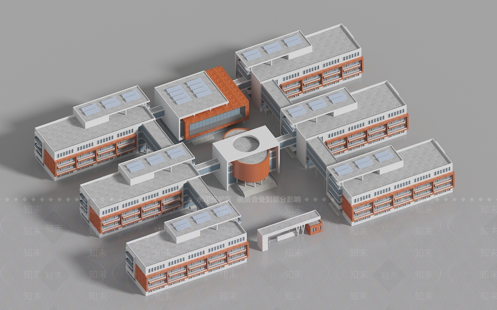 现代学校3D模型下载【ID:1161961112】