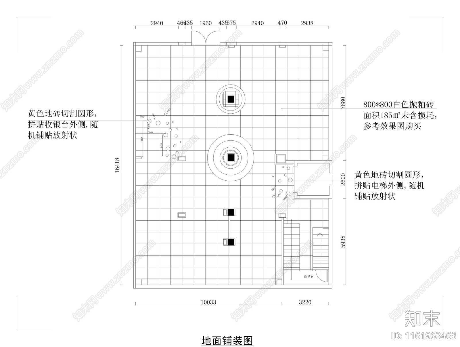 母婴店室内装修图cad施工图下载【ID:1161963463】