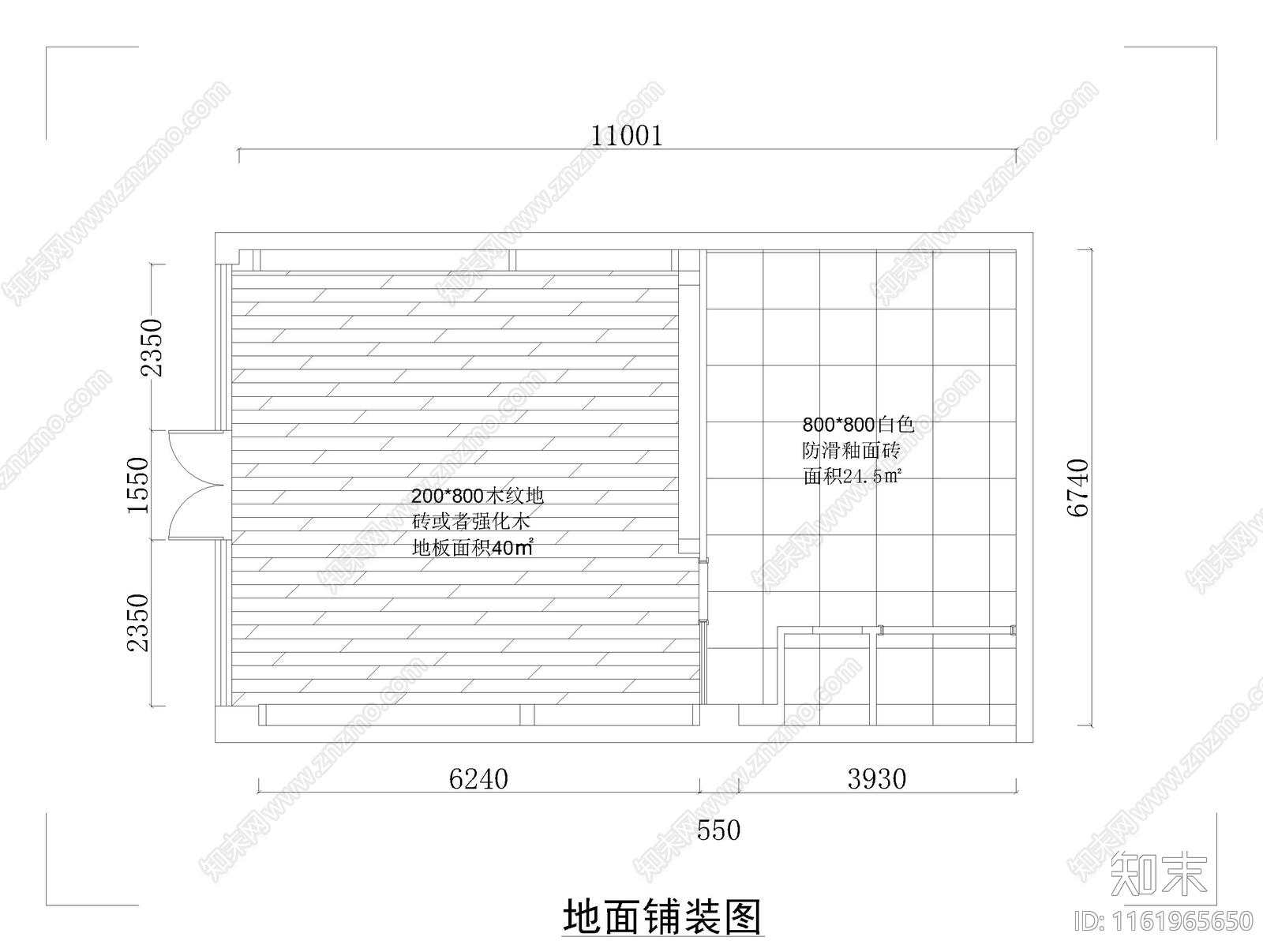 母婴店室内装修图cad施工图下载【ID:1161965650】