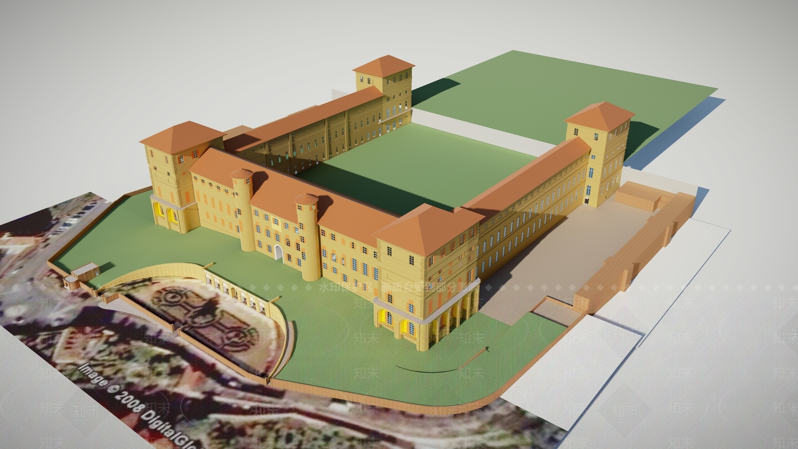 04欧洲古建筑城堡CastleSU模型下载【ID:1161968298】