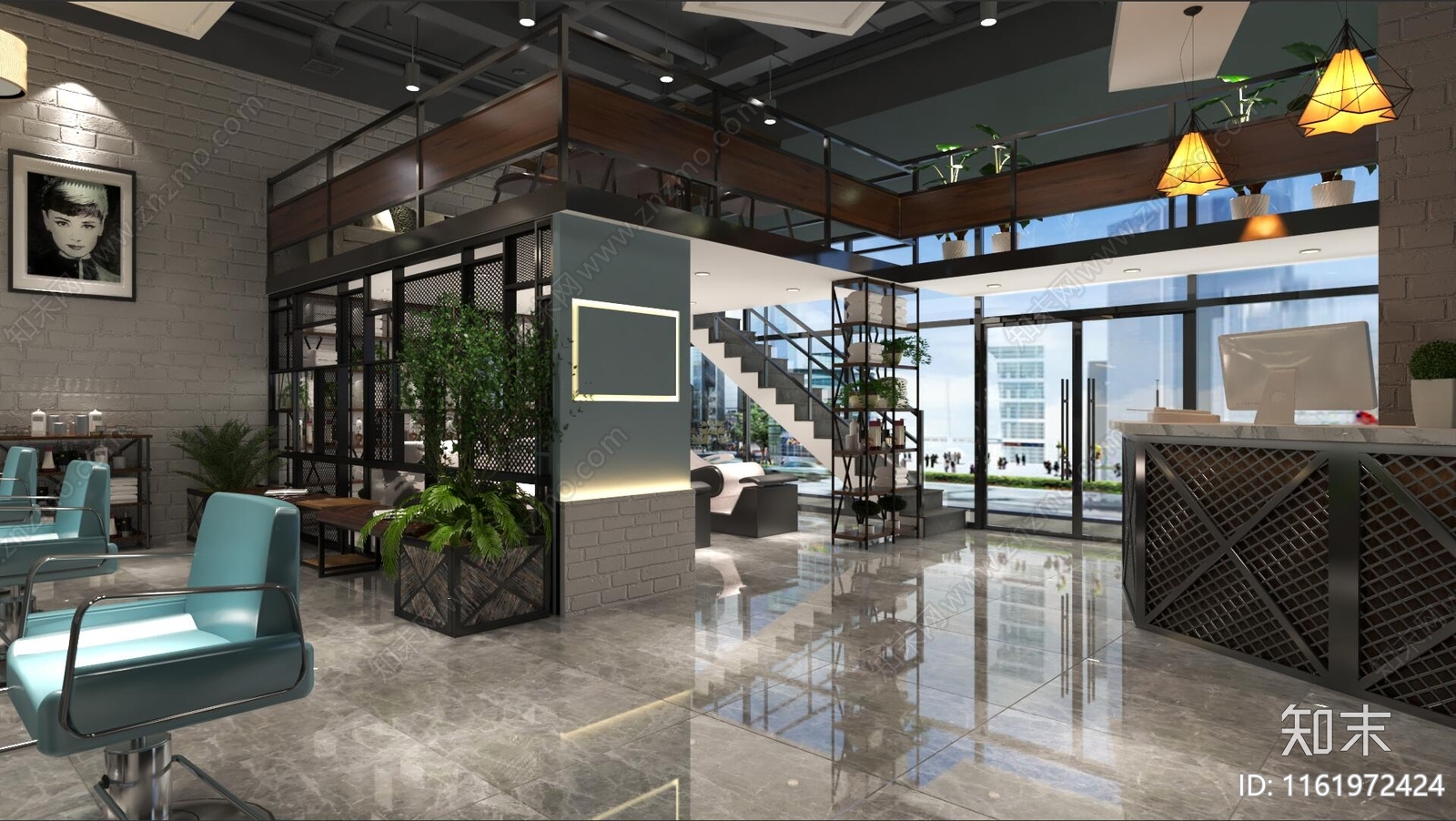 理发店3D模型下载【ID:1161972424】