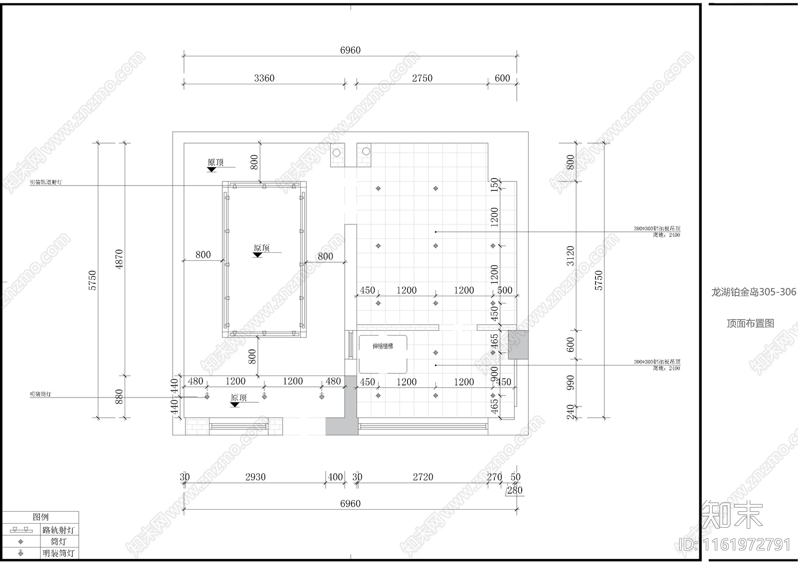 面包店装修图施工图下载【ID:1161972791】