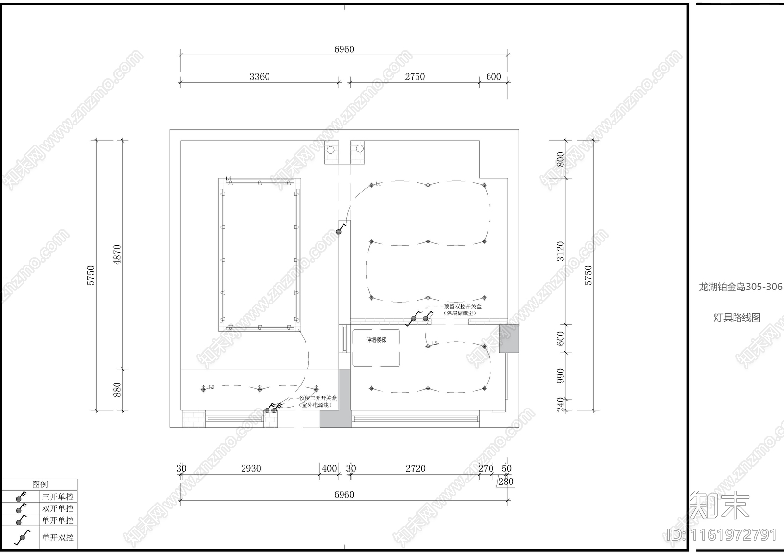 面包店装修图施工图下载【ID:1161972791】