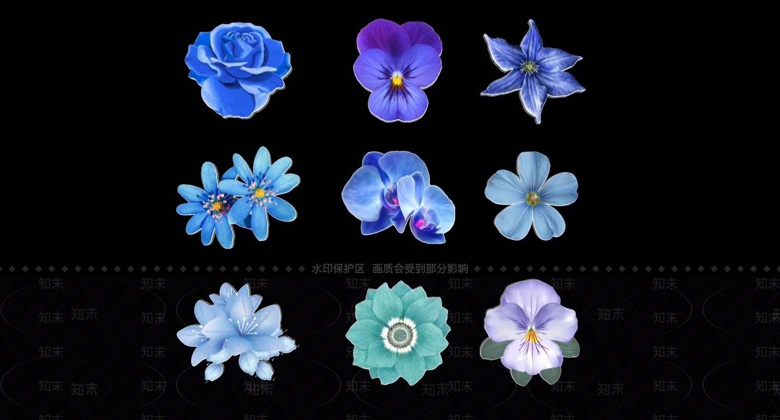 2D手绘唯美小清新花卉花朵植物剪影SU模型下载【ID:1161974122】