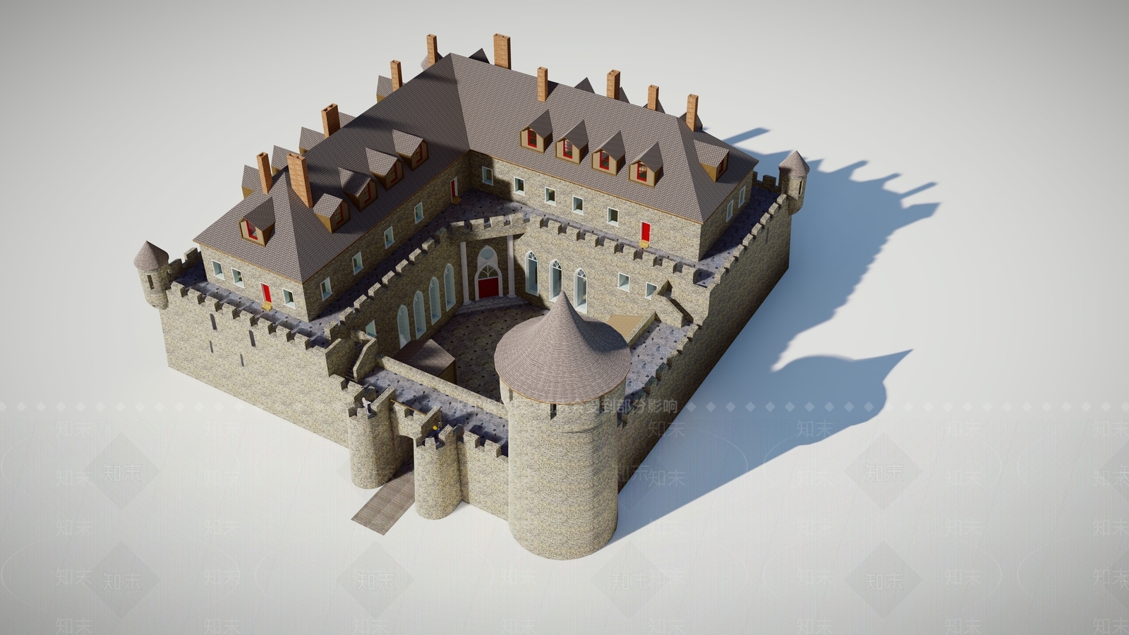 06欧洲古建筑城堡LargeSU模型下载【ID:1161974717】