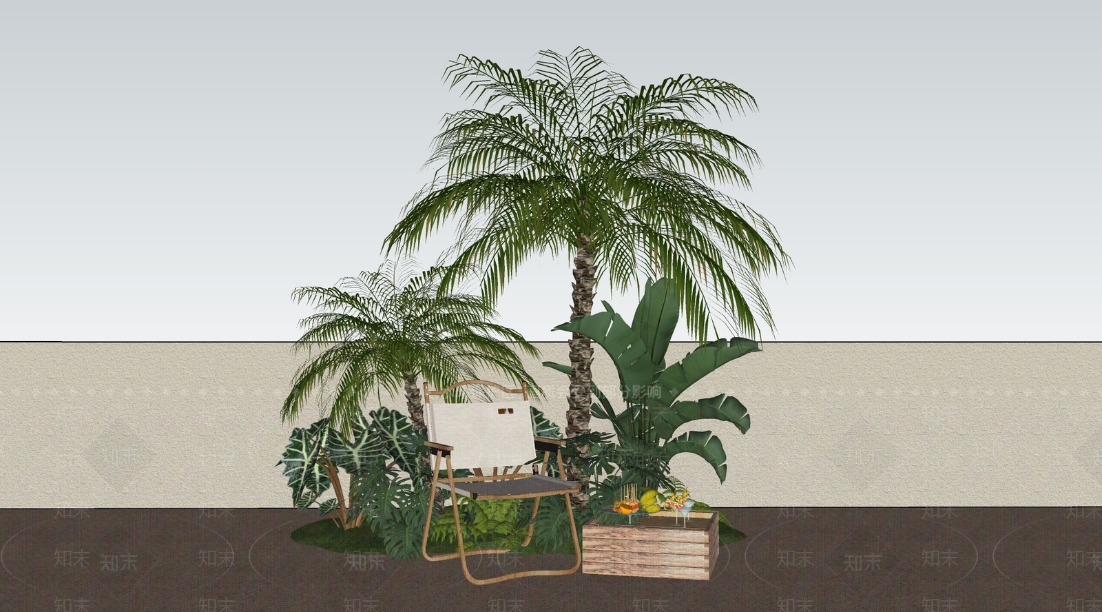 热带植物组合SU模型下载【ID:1161976740】