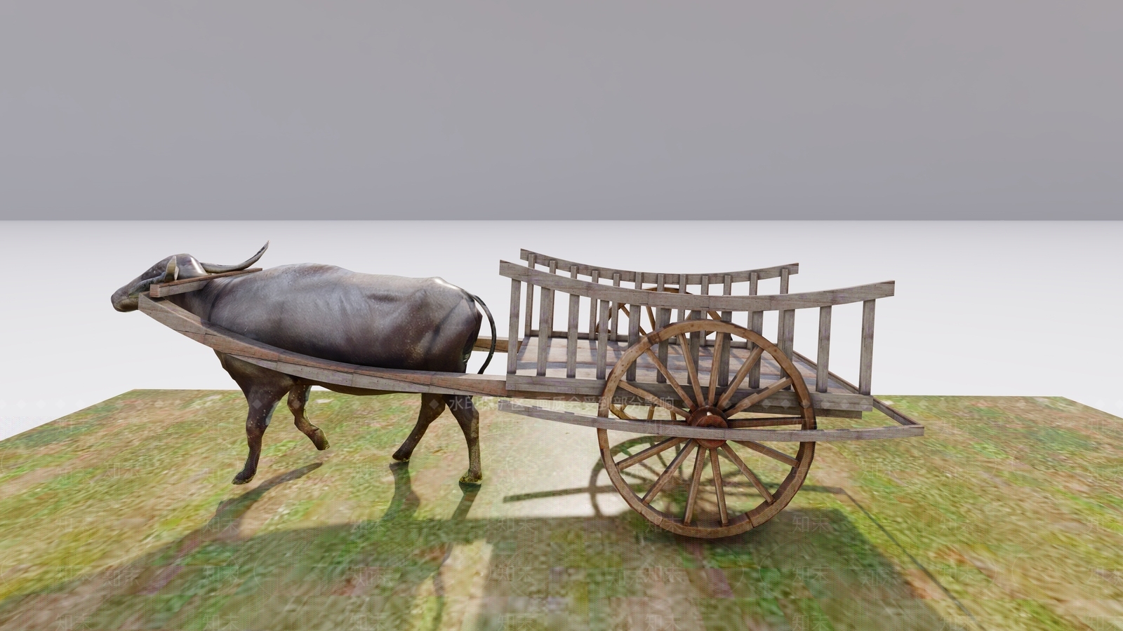 牛车SU模型下载【ID:1162184721】