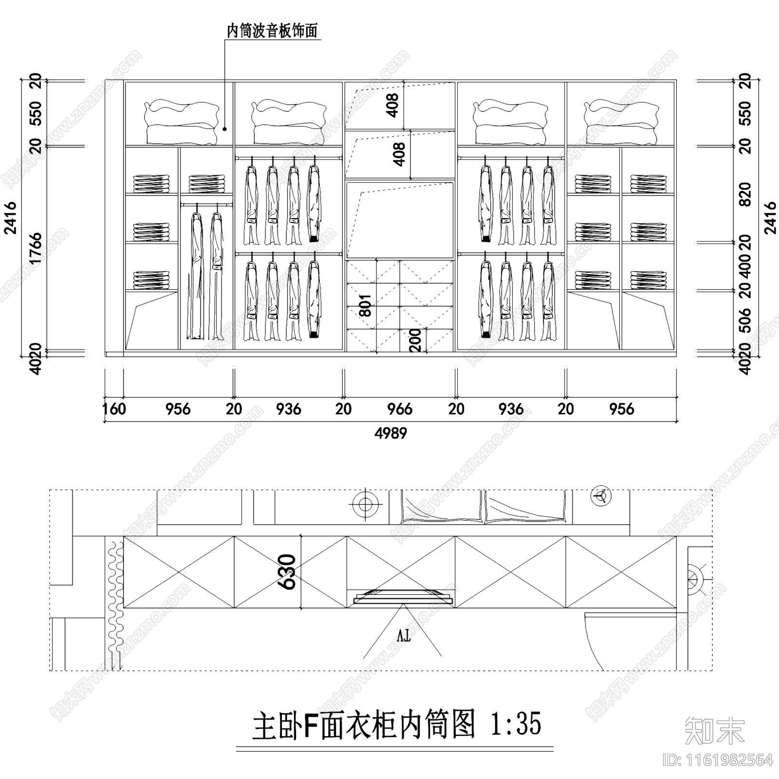 现代简约上田小区小户型复式跃层室内家装cad施工图下载【ID:1161982564】