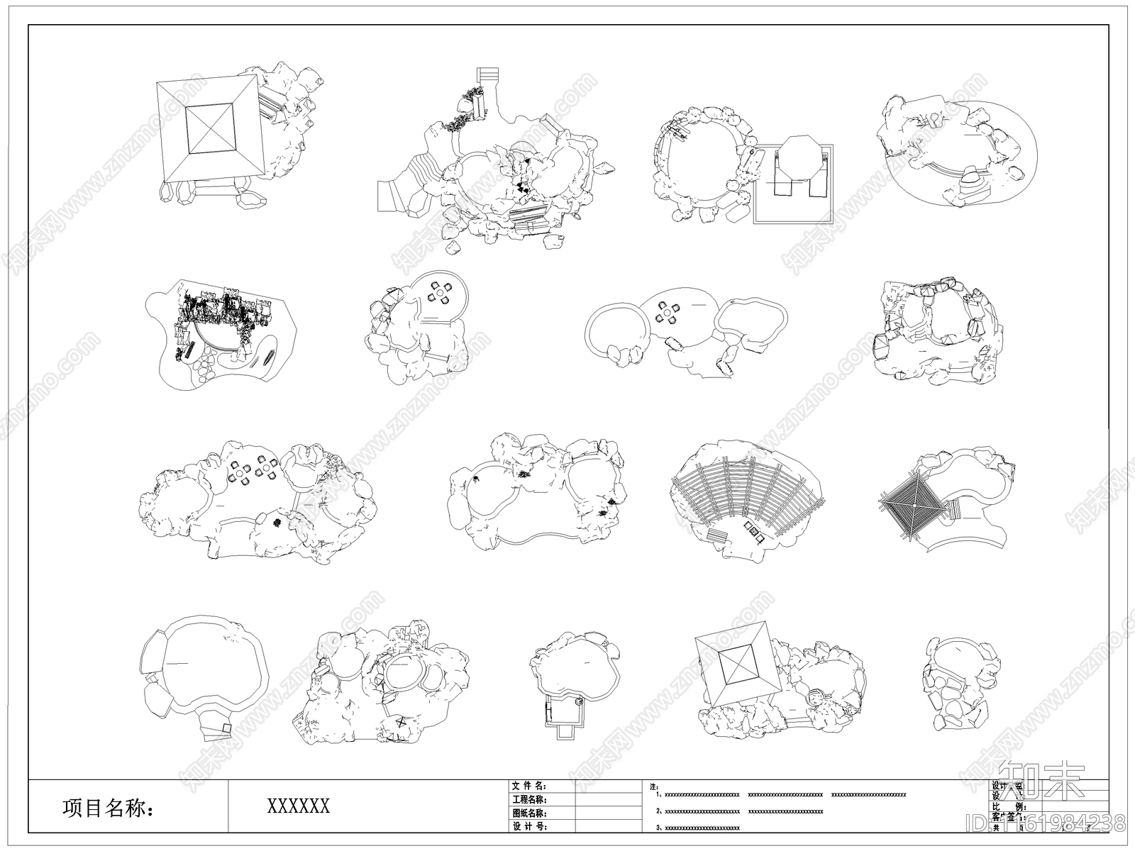 现代温泉泡池施工图下载【ID:1161984238】