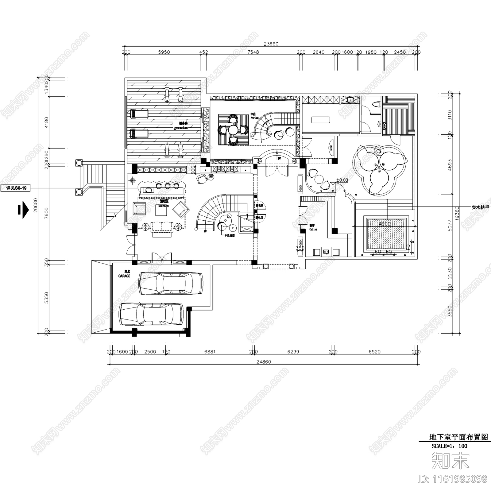 居住主题三层别墅V3C型506室内家装CA施工图下载【ID:1161985098】