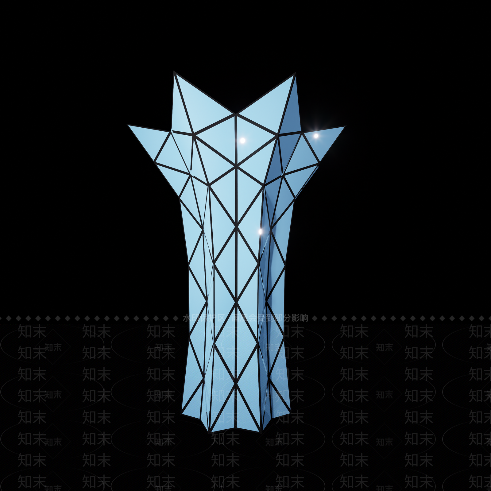 现代艺术柱子装饰造型SU模型下载【ID:1161985248】