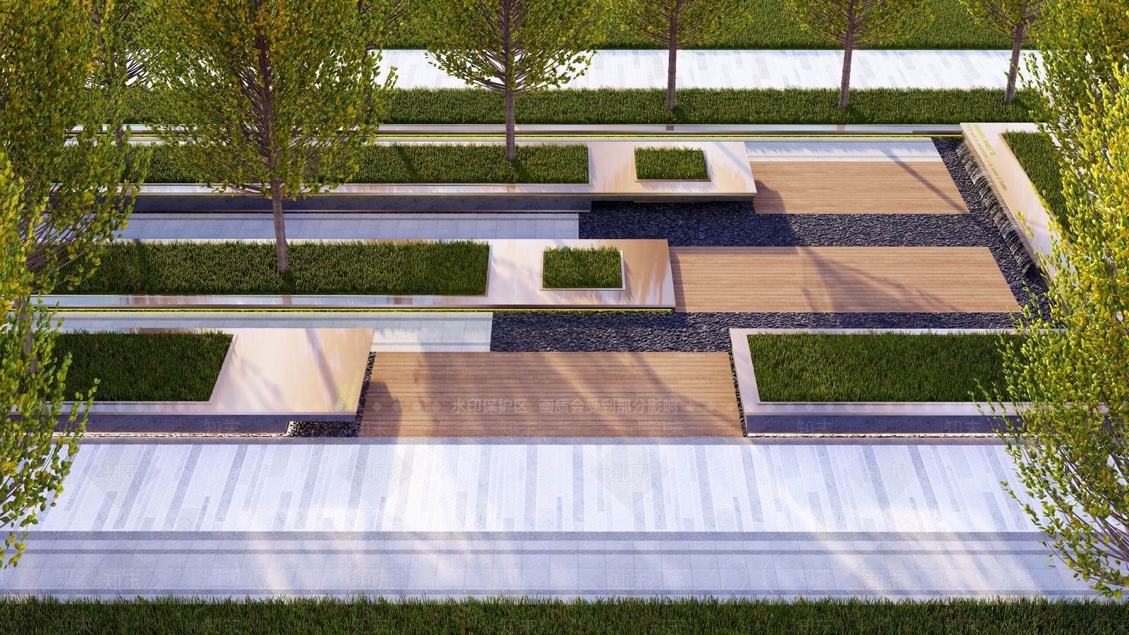 现代景观座椅SU模型草图