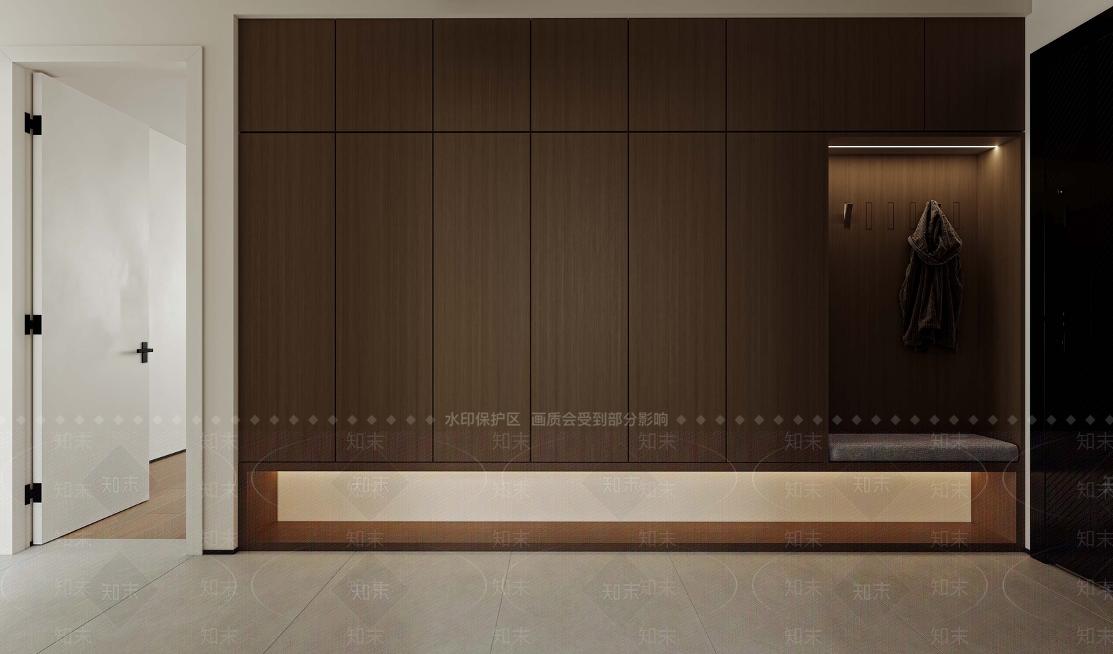 现代入户玄关鞋柜3D模型下载【ID:1161990302】