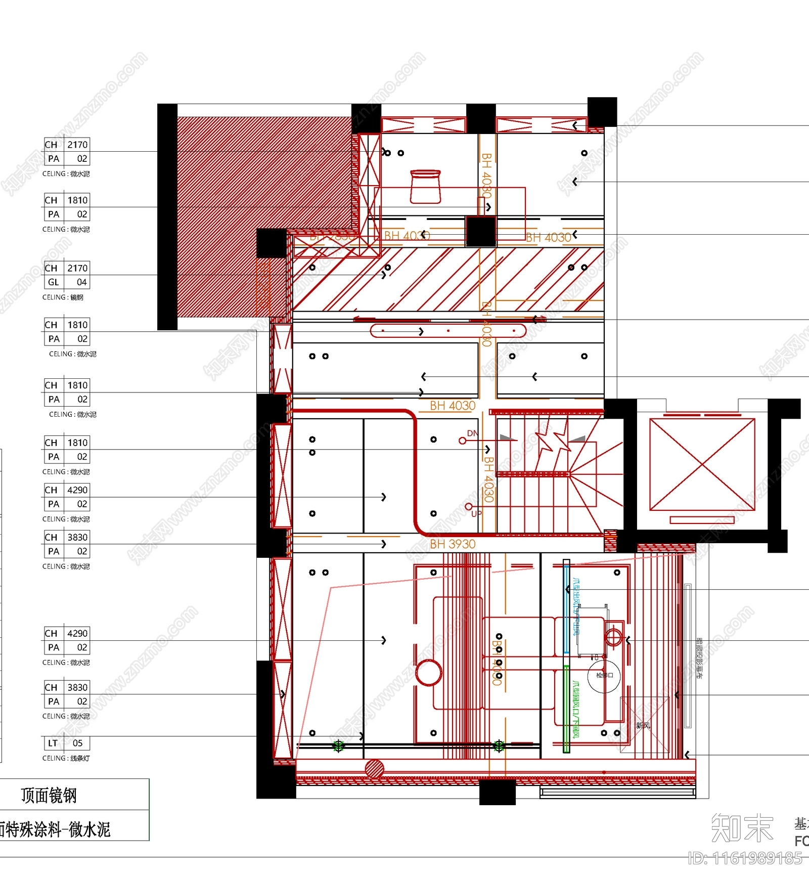 融创别墅敔山湾样板间家装平面cad施工图下载【ID:1161989185】