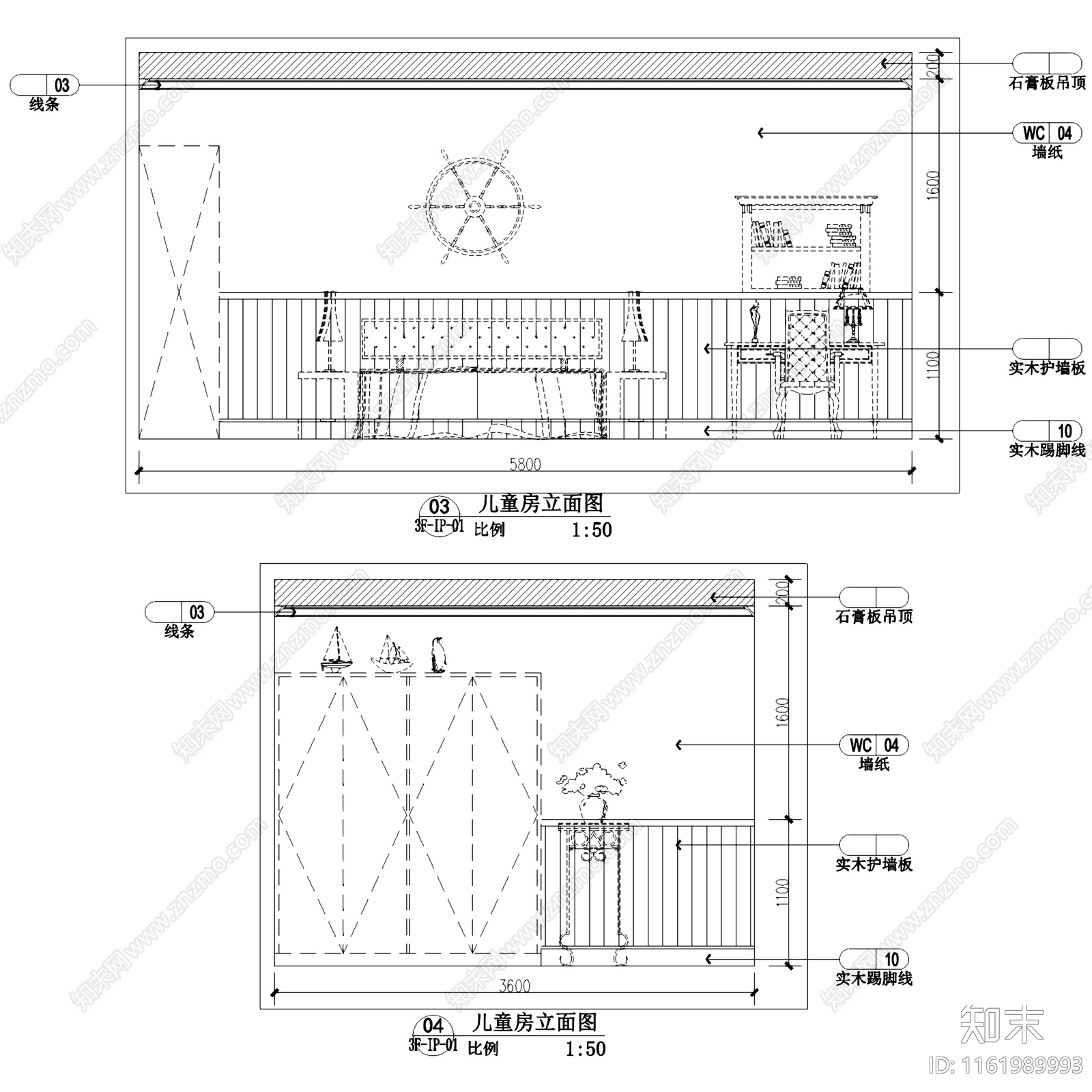 简欧欧式雅安三层别墅样板间室内家装cad施工图下载【ID:1161989993】