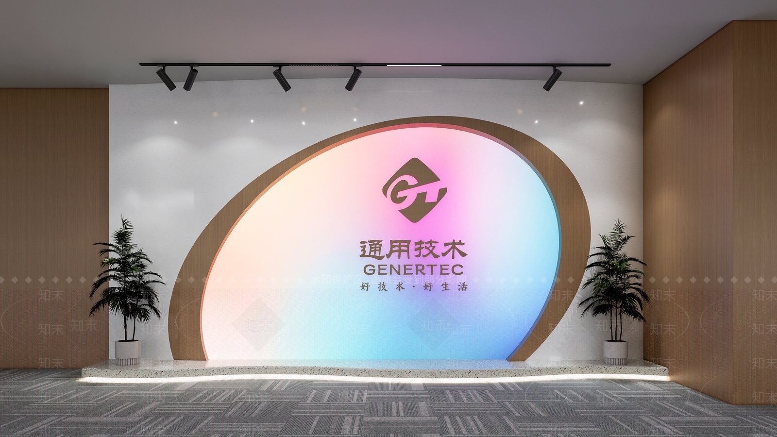 企业公司背景墙SU模型下载【ID:1161990280】