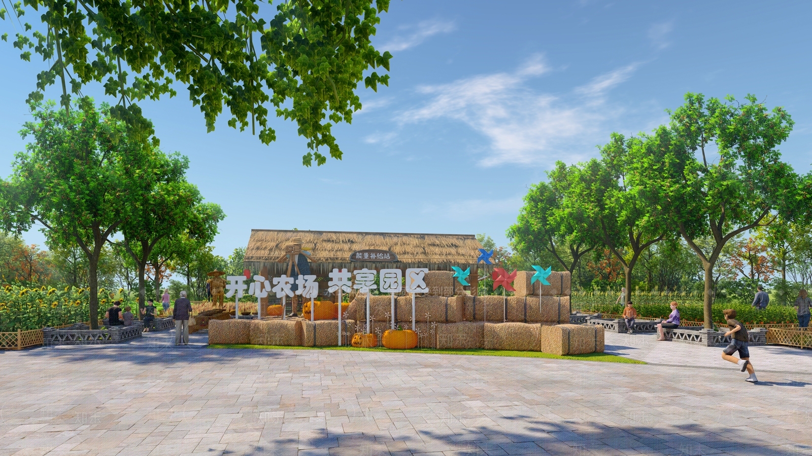 开心农场菜园SU模型下载【ID:1161991078】