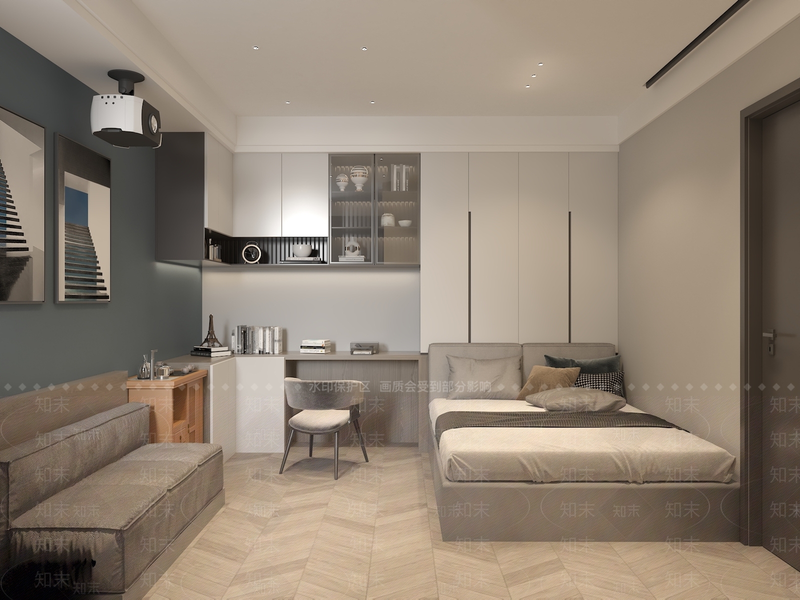 投影仪3D模型下载【ID:1161992334】
