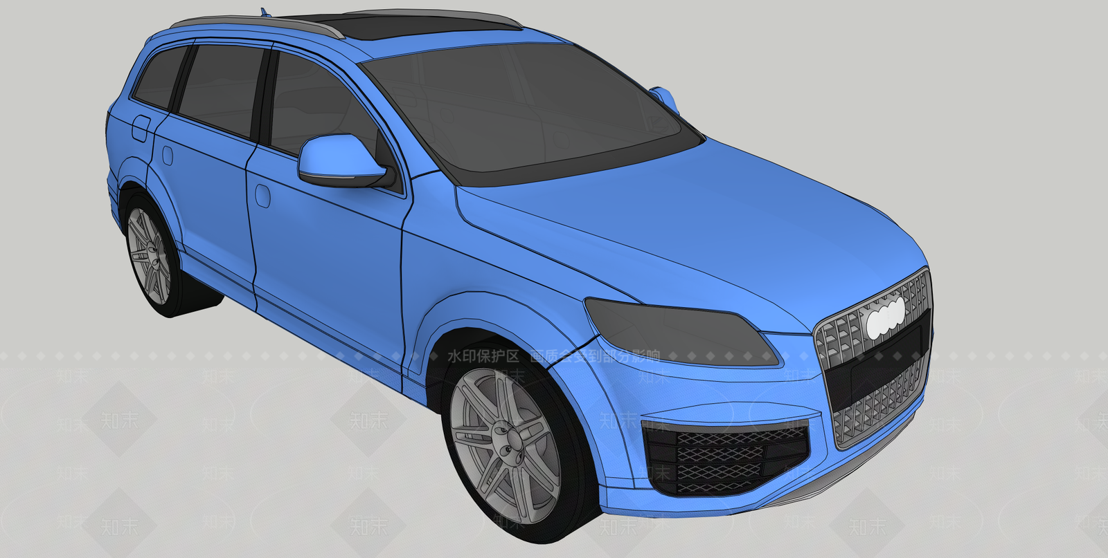 奥迪Q7SU模型下载【ID:1161992513】