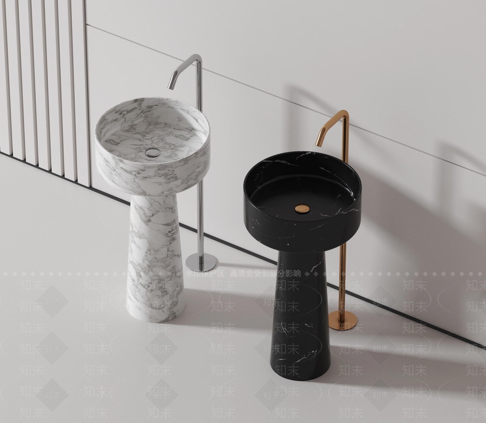 现代台盆3D模型下载【ID:1162002367】
