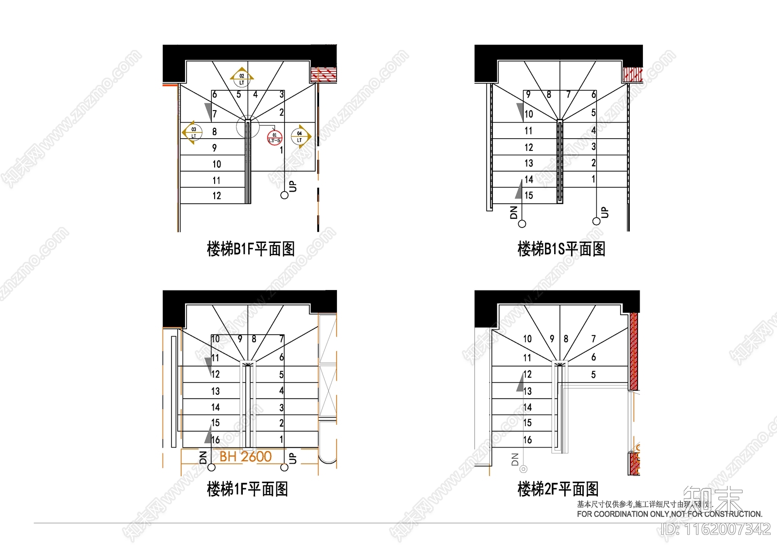 别墅楼梯大样图cad施工图下载【ID:1162007342】