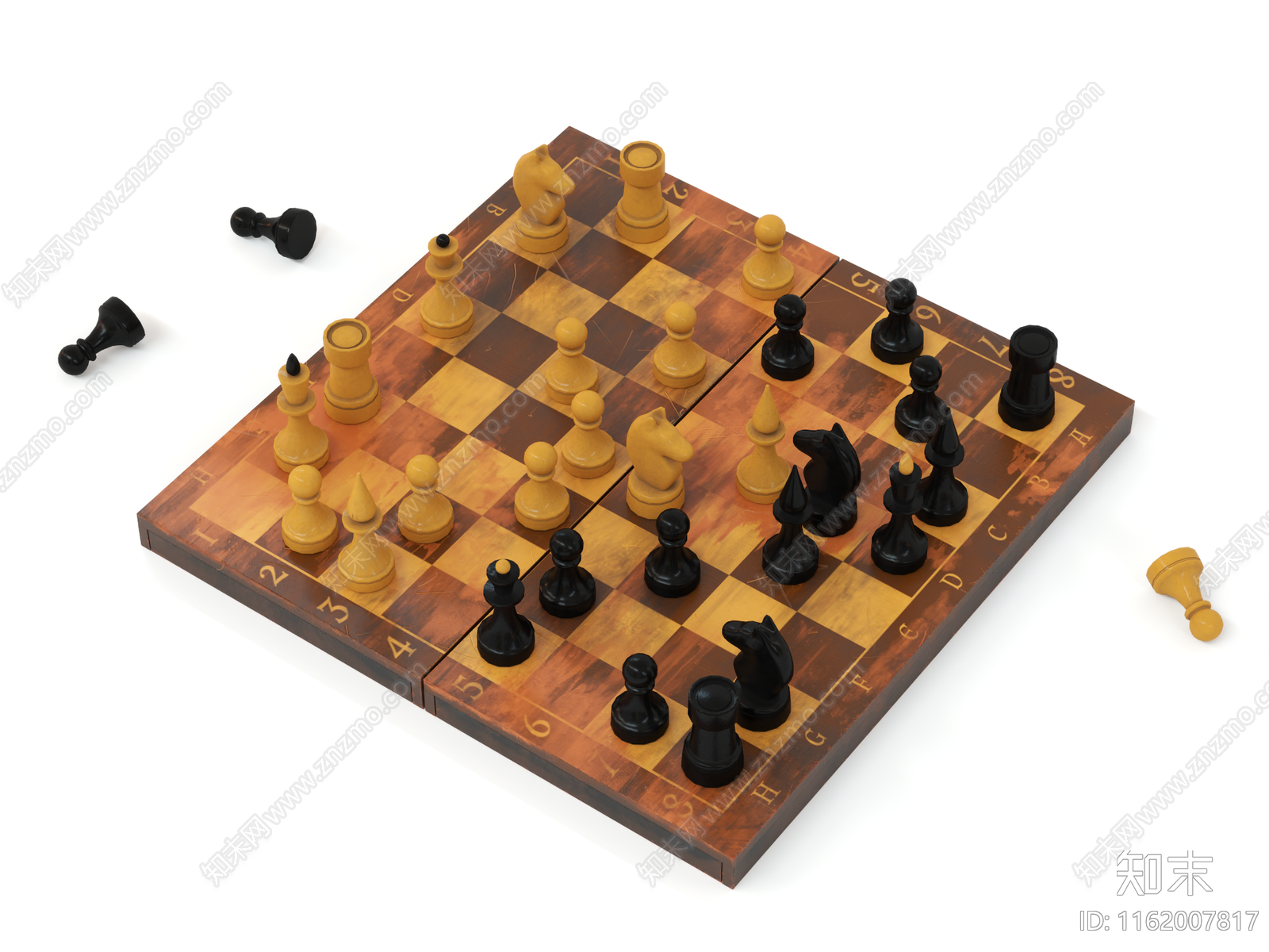 现代国际象棋3D模型下载【ID:1162007817】