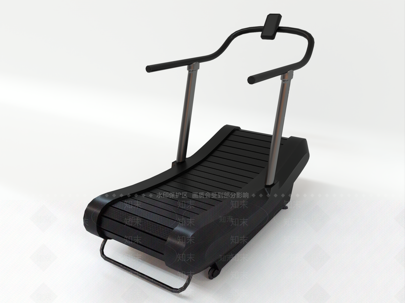 现代弧形跑步机3D模型下载【ID:1162008699】