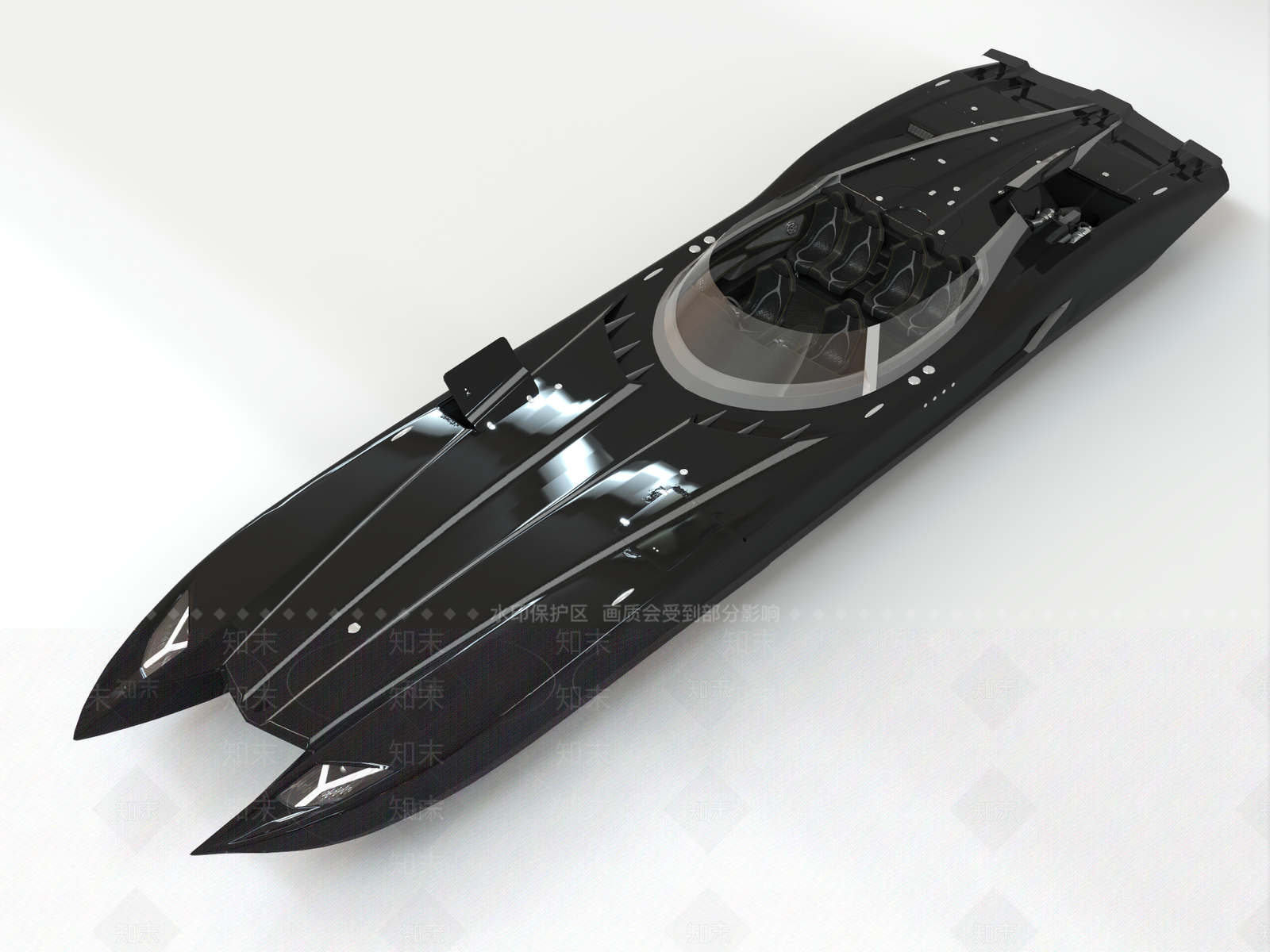 现代快艇3D模型下载【ID:1162011242】