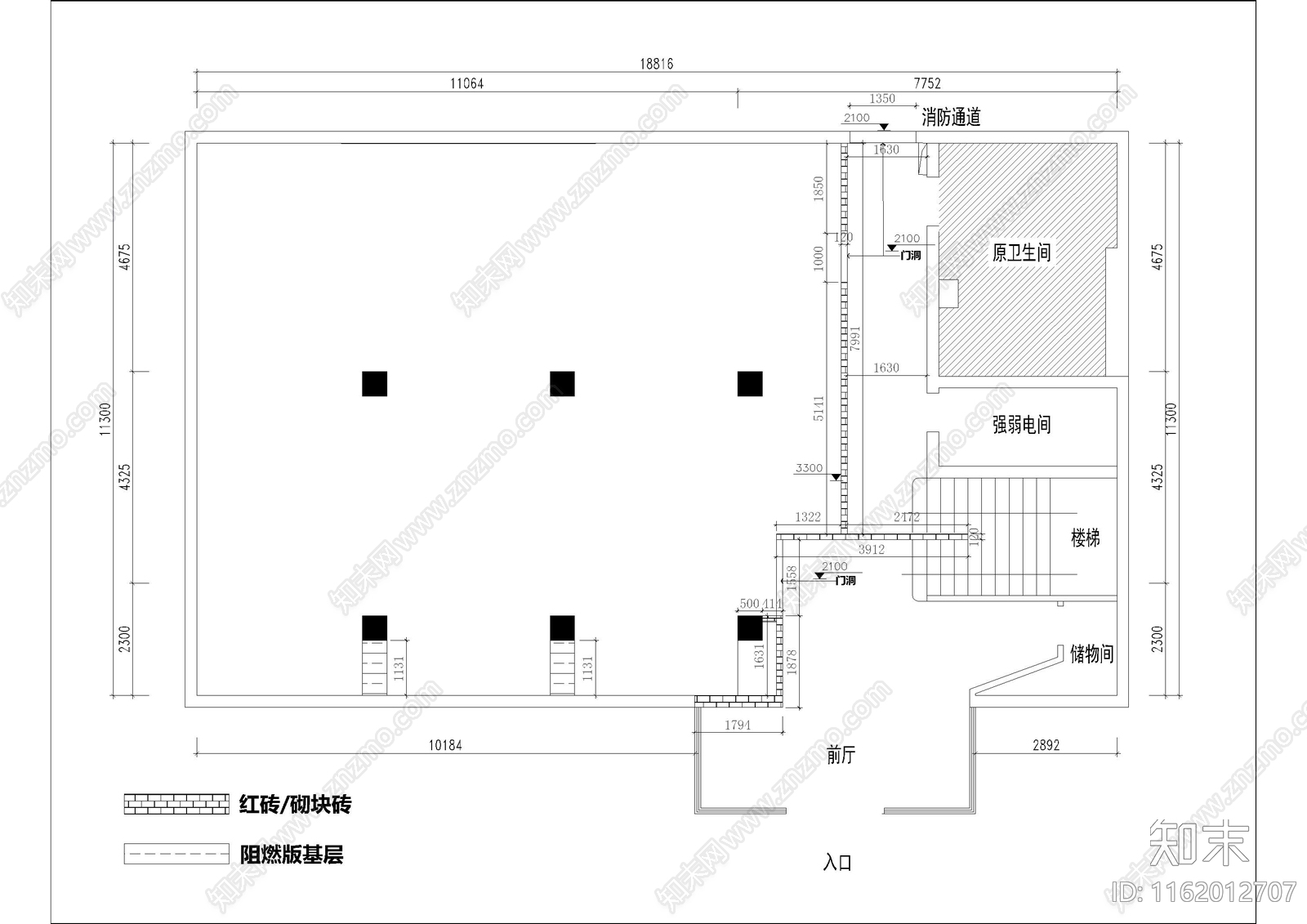 酒吧室内舞台cad施工图下载【ID:1162012707】