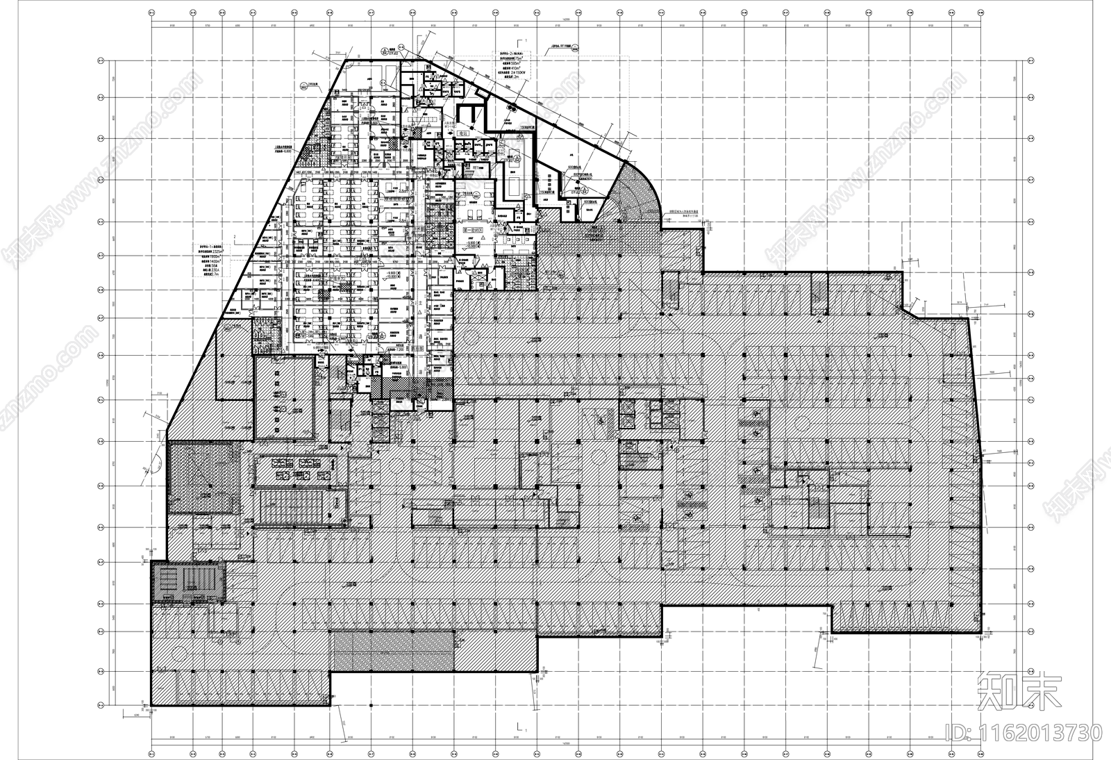 某医院人防地下室cad施工图下载【ID:1162013730】