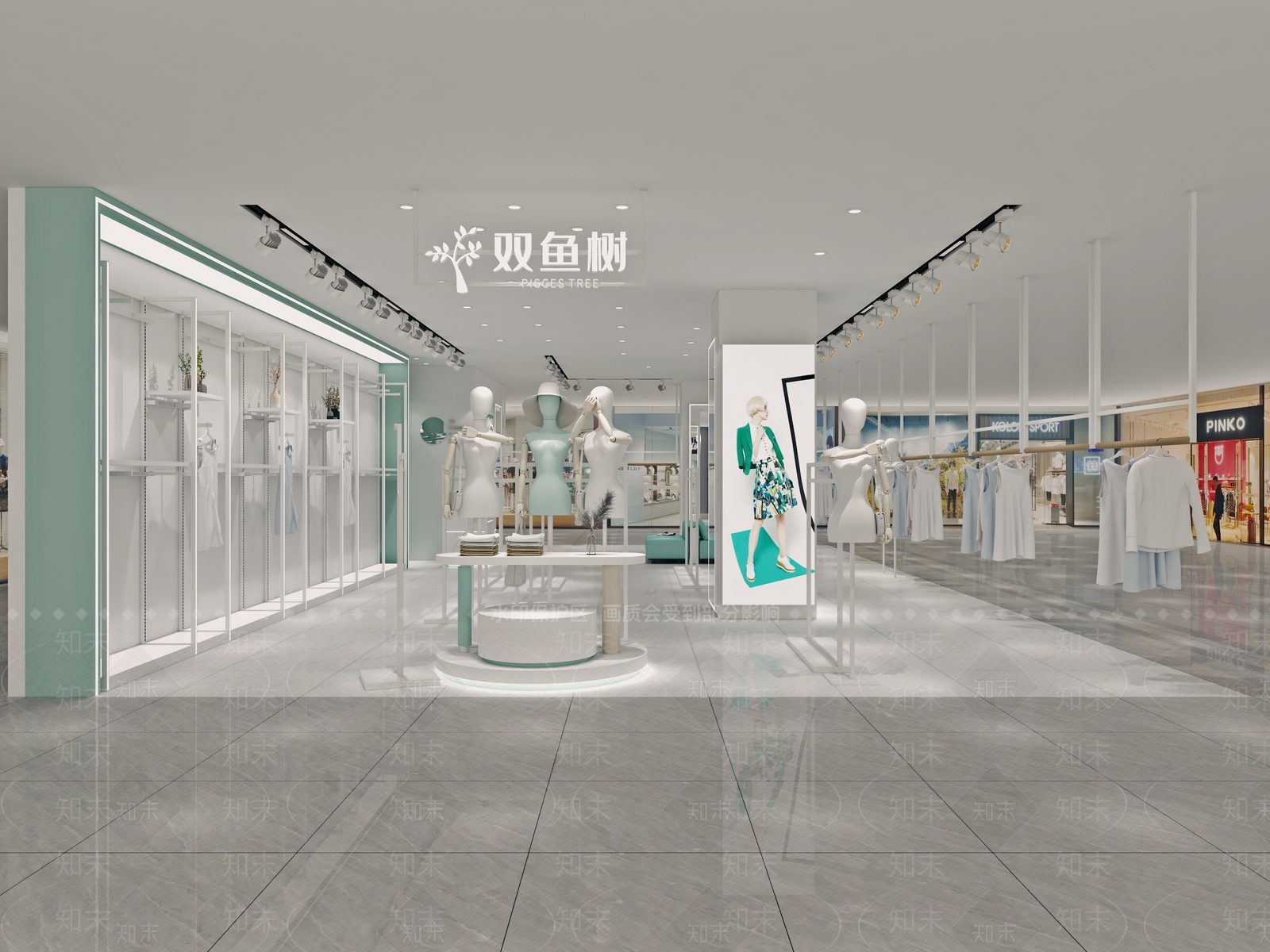 现代服装店3D模型下载【ID:1162017273】