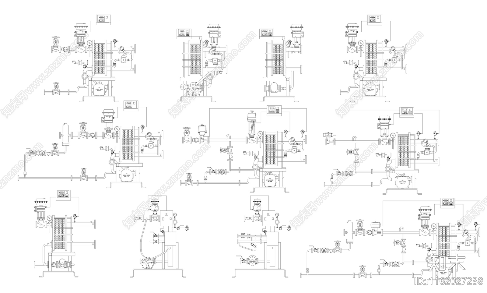 换热机组图库施工图下载【ID:1162027238】