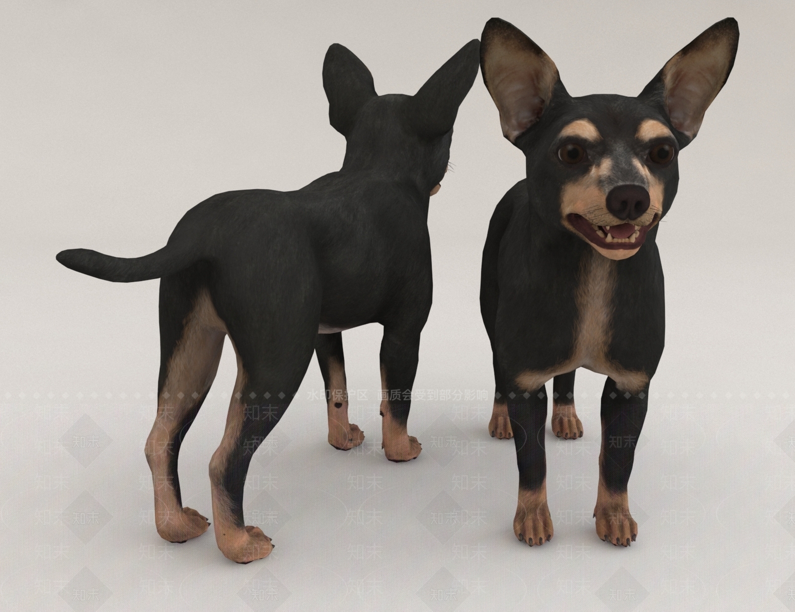 小狗3D模型下载【ID:1162031120】