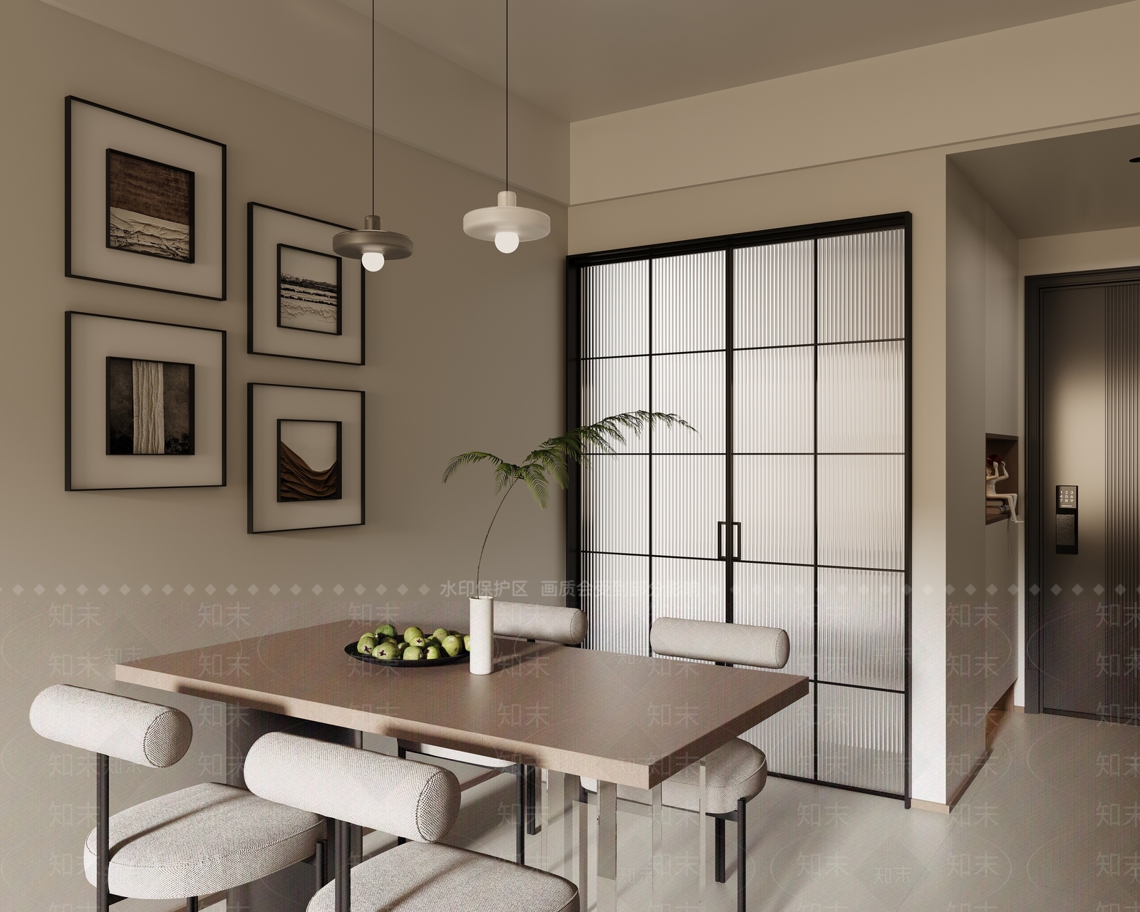 原木餐桌3D模型下载【ID:1162031970】