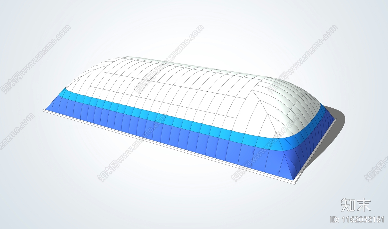 现代充气膜结构SU模型下载【ID:1162032161】