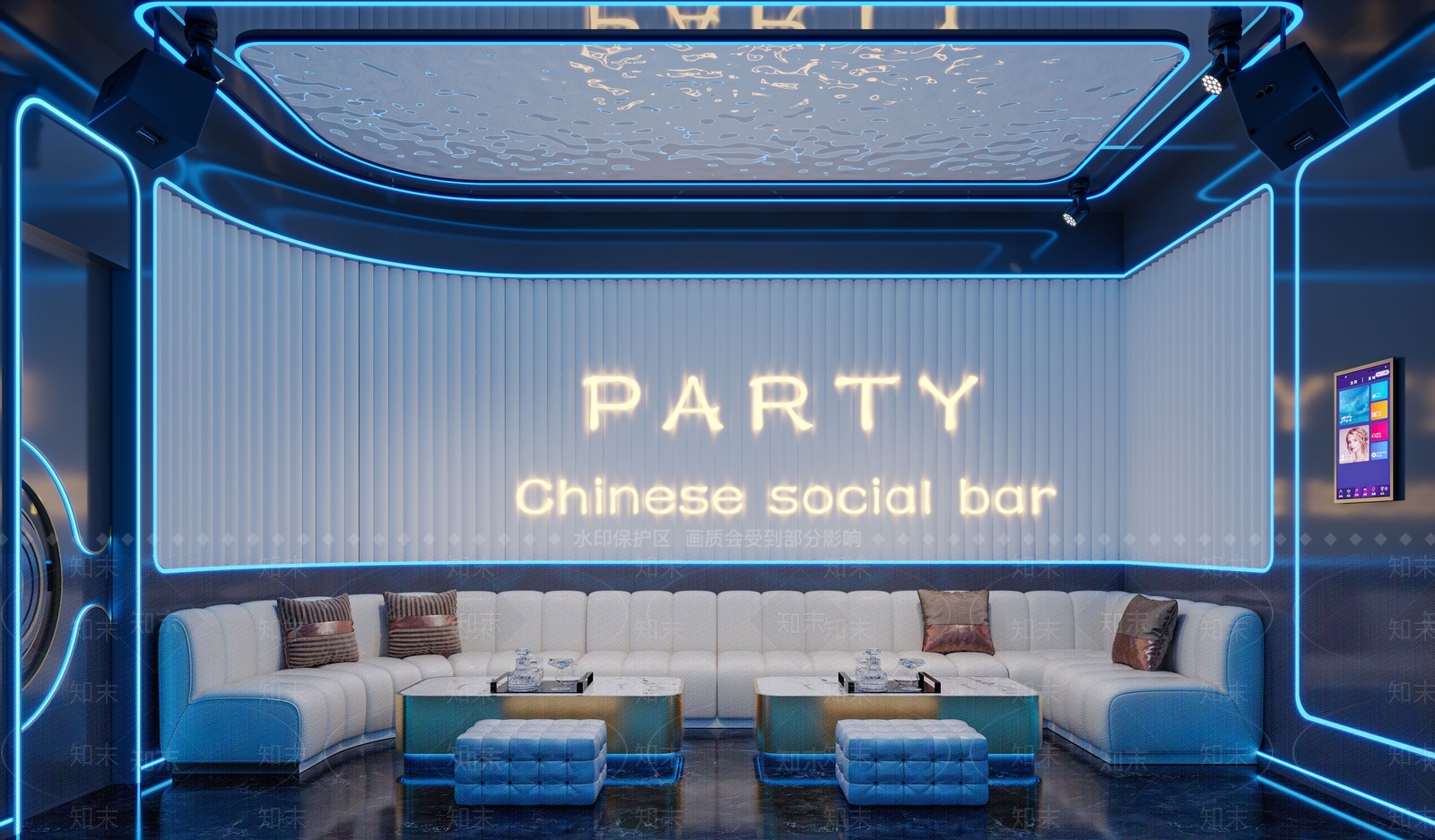 现代KTV包厢3D模型下载【ID:1162033276】