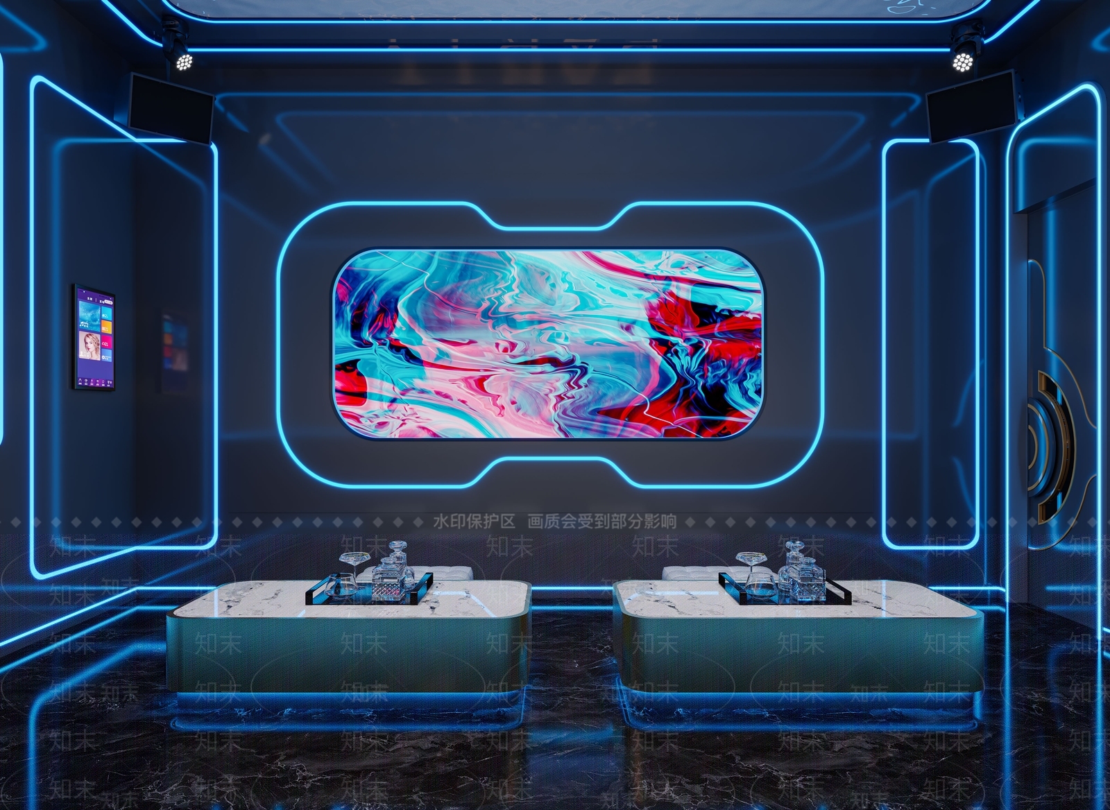 现代KTV包厢3D模型下载【ID:1162033308】